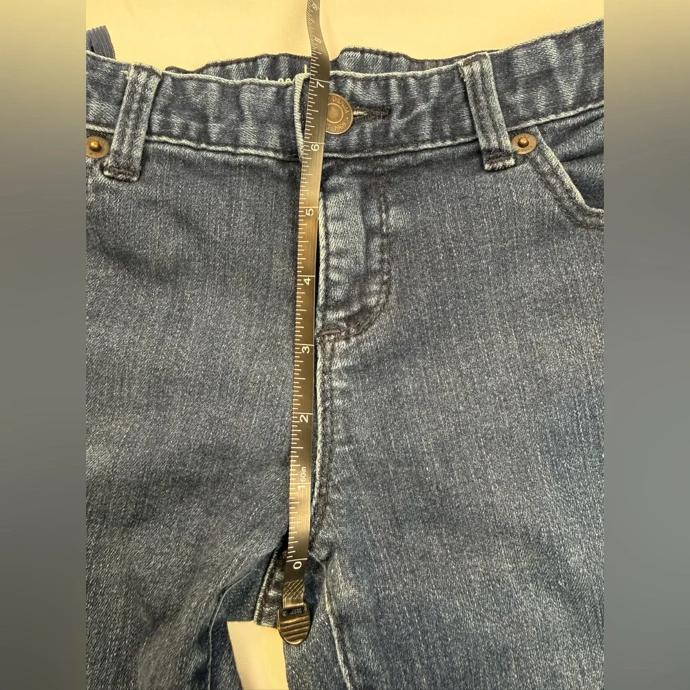 Gap‎ Kids Super Skinny Jeans Girls Size 10 Dark Wash Stretch Denim Elastic Waist